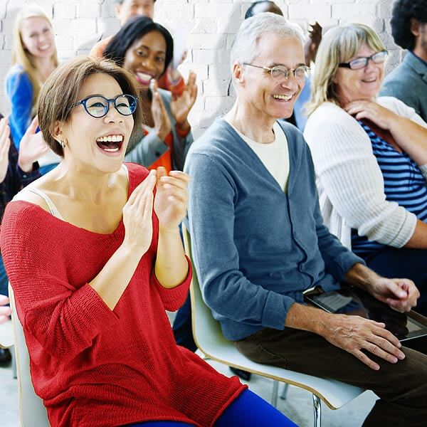 Group of People Laughing