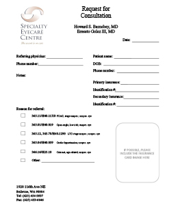 Referring Doctor Form